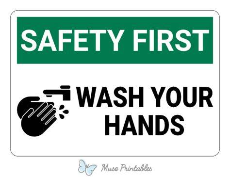 Wash Your Hands Sign Printable