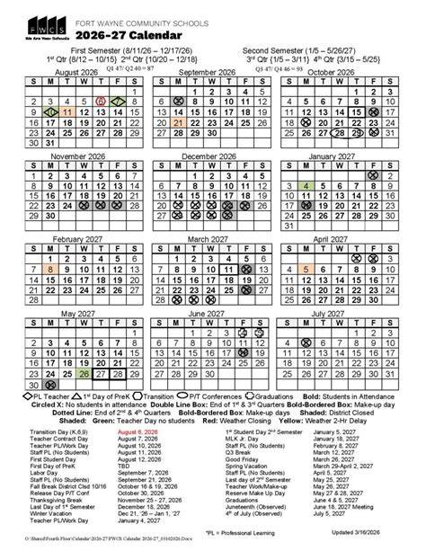Wayne Schools Calendar
