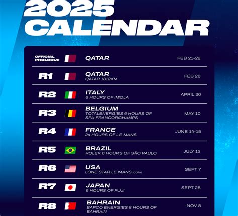 Wec Calendar 2025