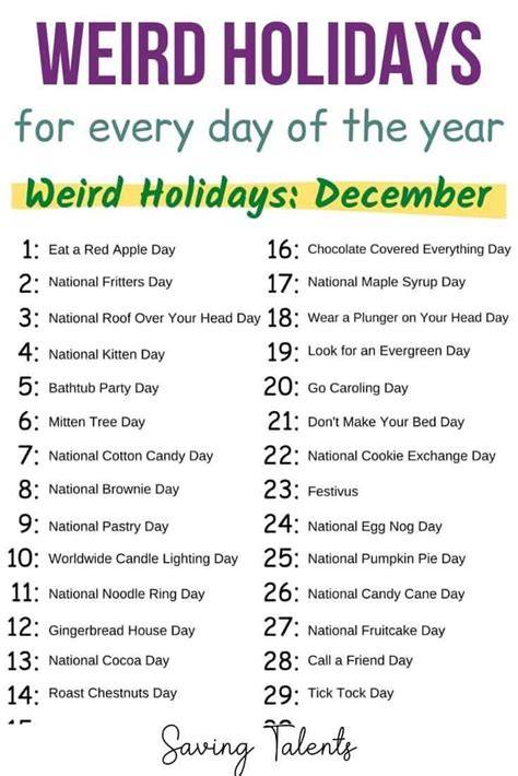Weird Calendar Holidays