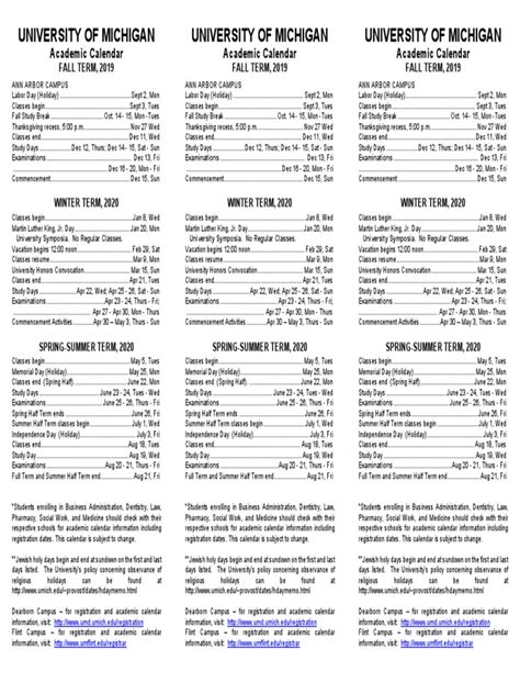 Western Michigan Academic Calendar