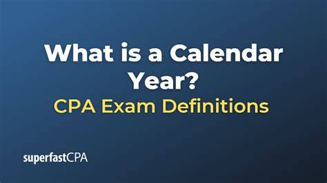 What Is A Calendar Year