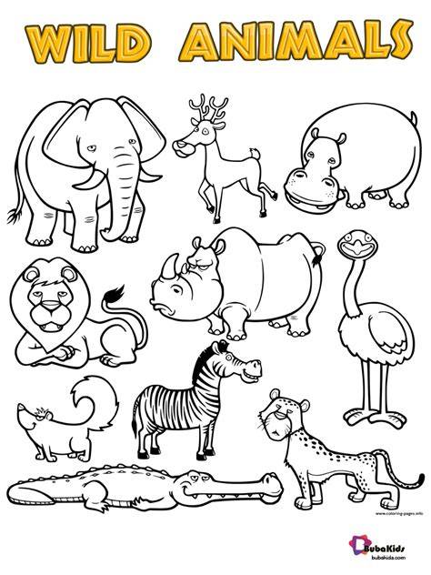 Wild Animals To Color