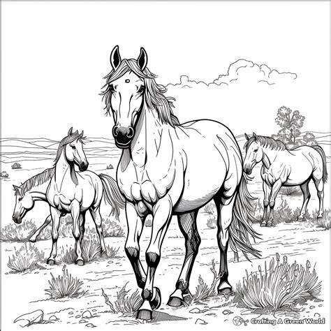 Wild Horse Coloring Pages