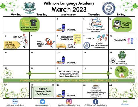 Willmore Center Public Calendar