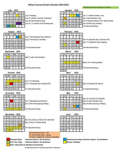 Wilson County Schools Tn Calendar