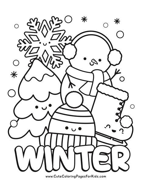 Winter Coloring Pages Printable Pdf