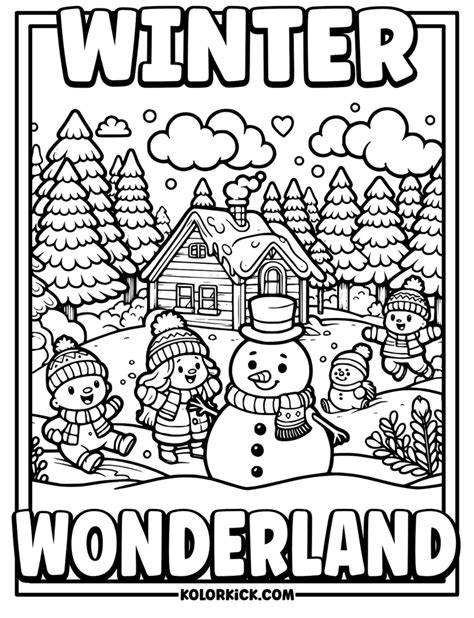 Winter Wonderland Coloring Page
