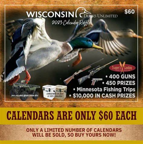 Wisconsin Ducks Unlimited Calendar 2025