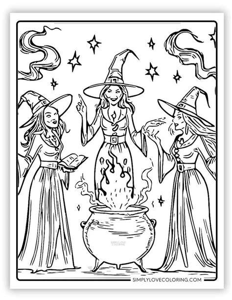 Witch Printable Coloring Pages