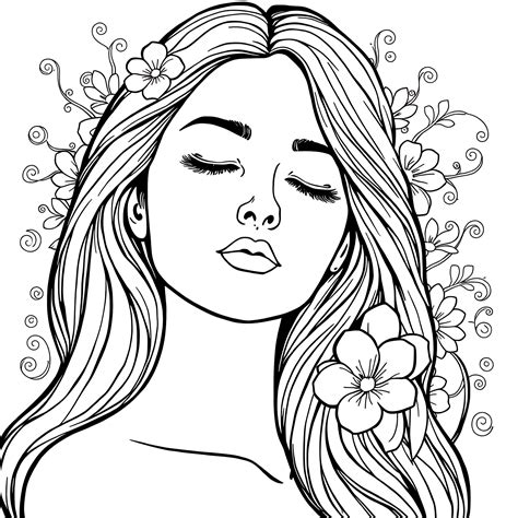 Woman Coloring Page