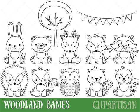 Woodland Creatures Coloring Pages