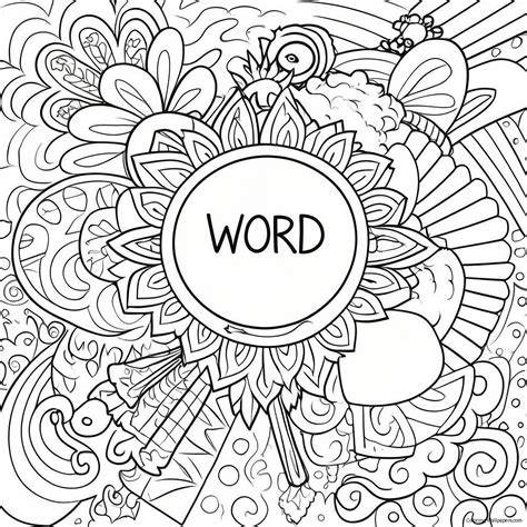 Word Coloring Pages