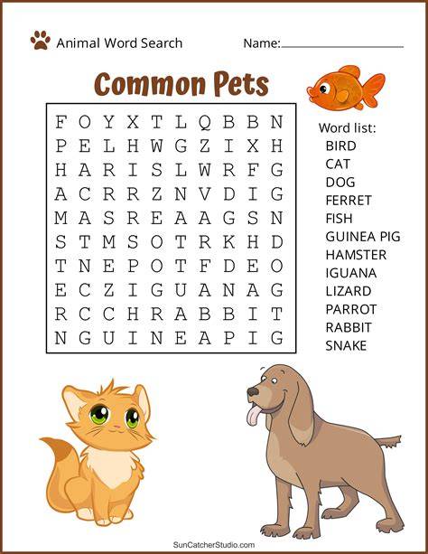 Word Search Printable Easy