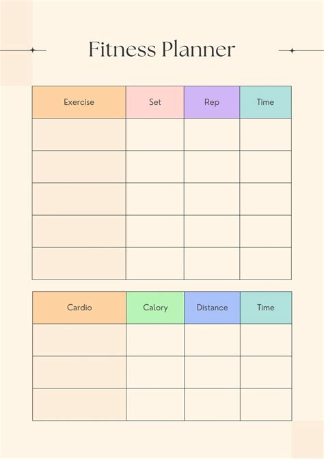Workout Plan Printable