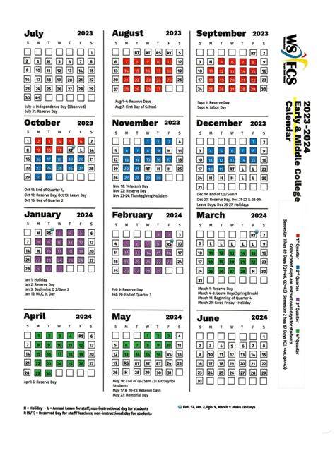 Ws Fc Schools Calendar