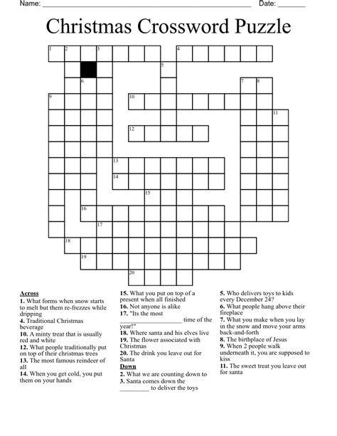 Xmas Crossword Puzzles Printable
