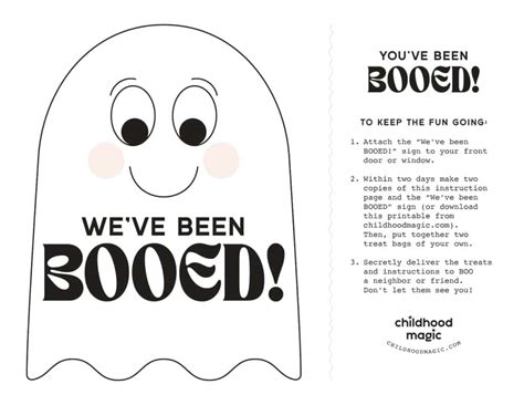 You Ve Been Booed Free Printable
