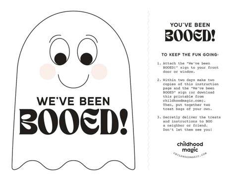 You Ve Been Booed Printable Free