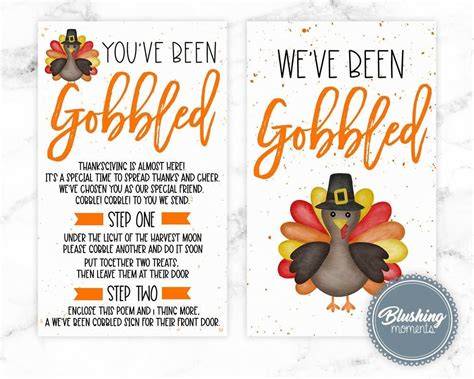 You Ve Been Gobbled Free Printable