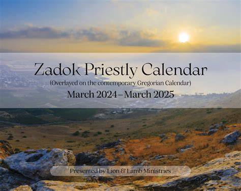 Zadok Calendar Passover 2025