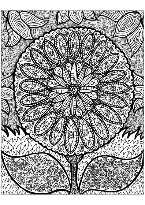 Zentangle Coloring Pages For Adults